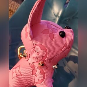 Pink Bulldog Bagcharm,Keyring Charm-REDUCED FROM $58-NO OFFERS-FIRM PRICE!